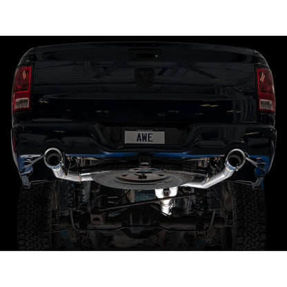 AWE 0FG Exhaust for 4th Gen RAM 1500 5.7L (with bumper cutouts) 5 Inch Tips