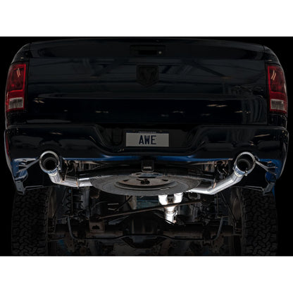 AWE 0FG Exhaust for 4th Gen RAM 1500 5.7L (with bumper cutouts) 5 Inch Tips