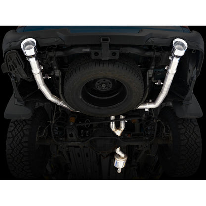 AWE 0FG Exhaust for 4th Gen RAM 1500 5.7L (with bumper cutouts) 5 Inch Tips