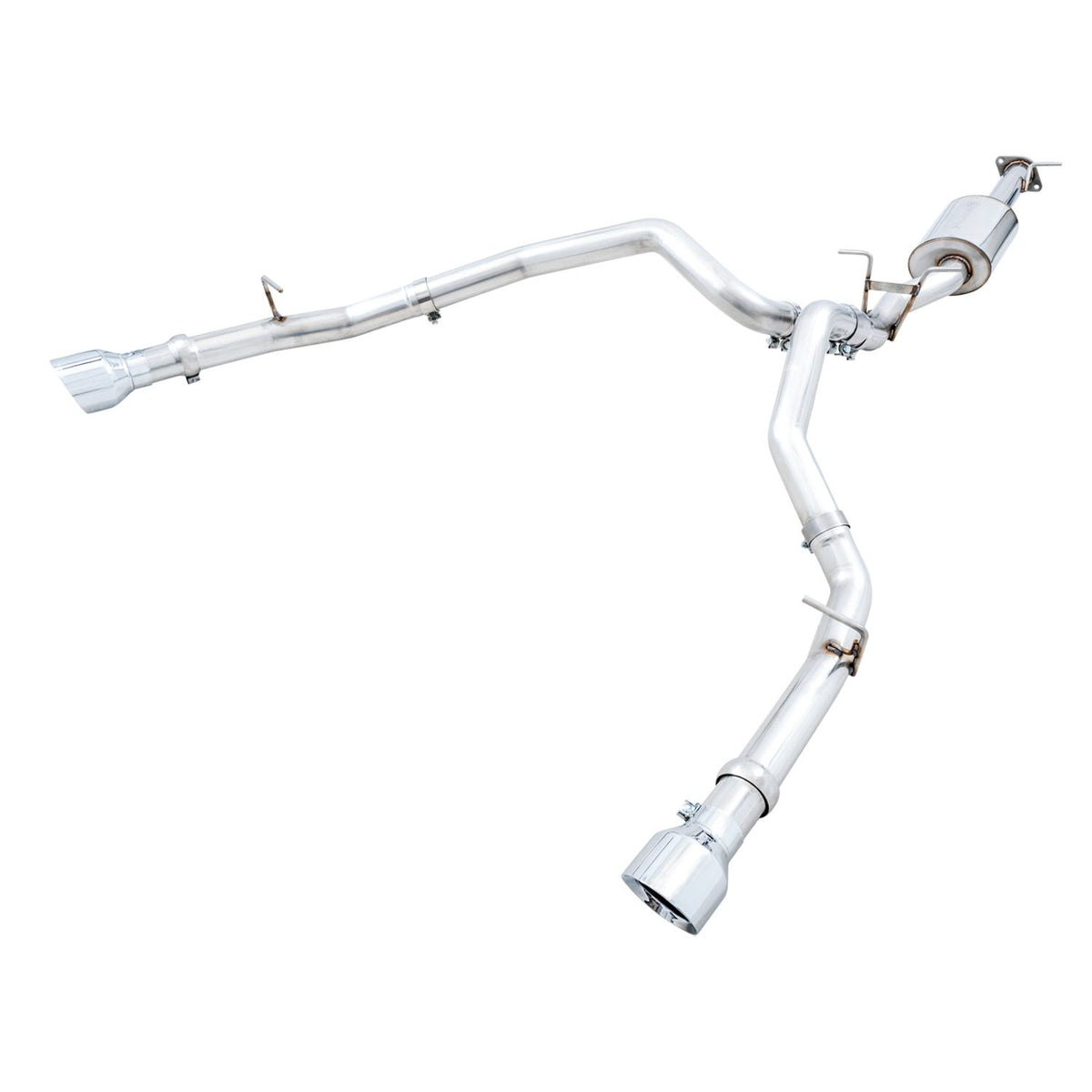 AWE 0FG Exhaust for 5th Gen RAM 1500 5.7L (with bumper cutouts) 5 Inch Tips — 3015-32005