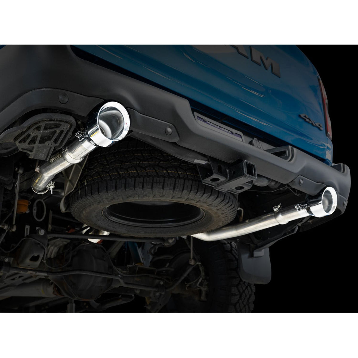 AWE 0FG Exhaust for 5th Gen RAM 1500 5.7L (with bumper cutouts) 5 Inch Tips
