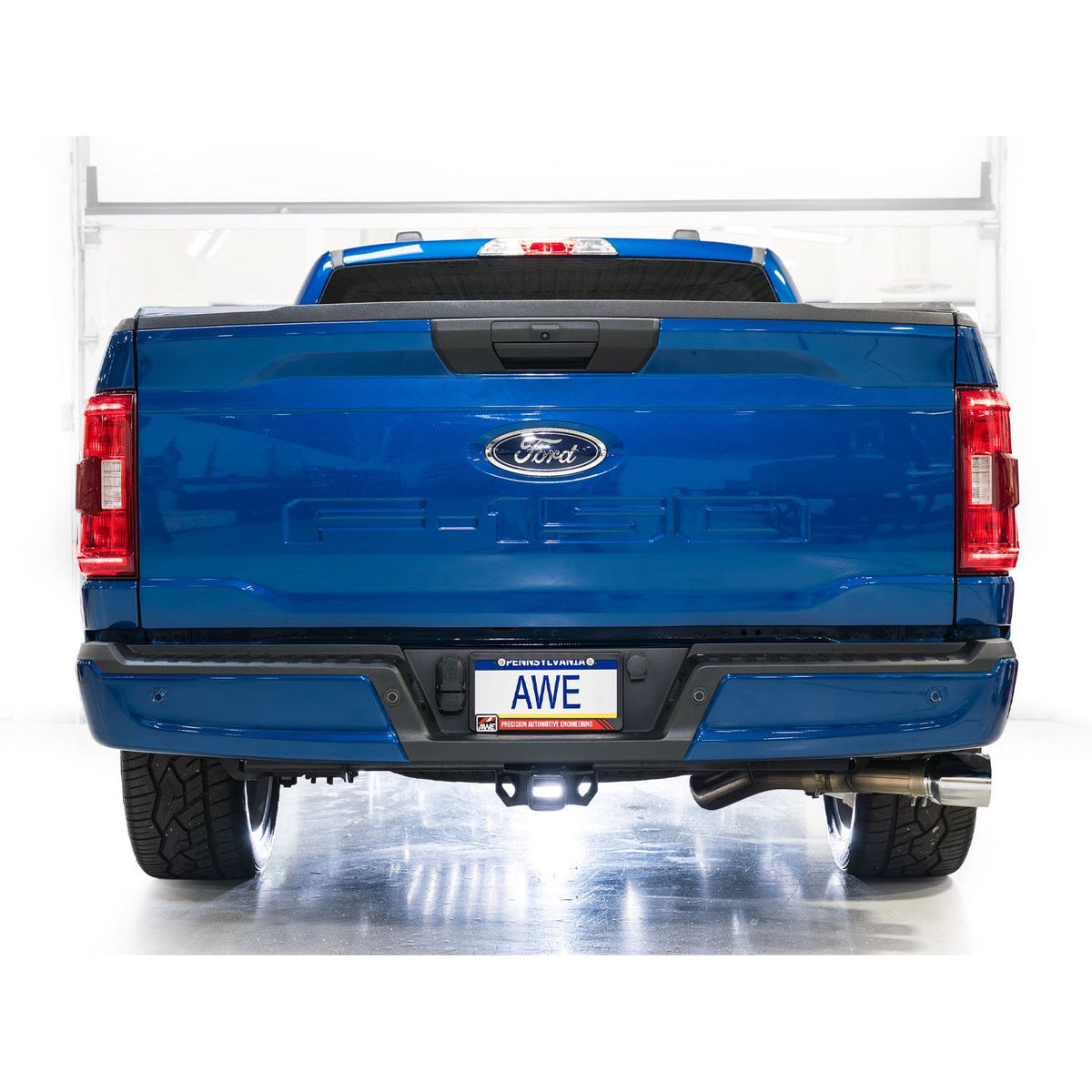 AWE 0FG Single Side Exit Exhaust for 2021–2023 Ford F-150 Regular Cab 5.0L