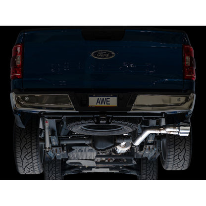AWE 0FG Single Side Exit Exhaust for 2021–2023 Ford F-150 Regular Cab 5.0L