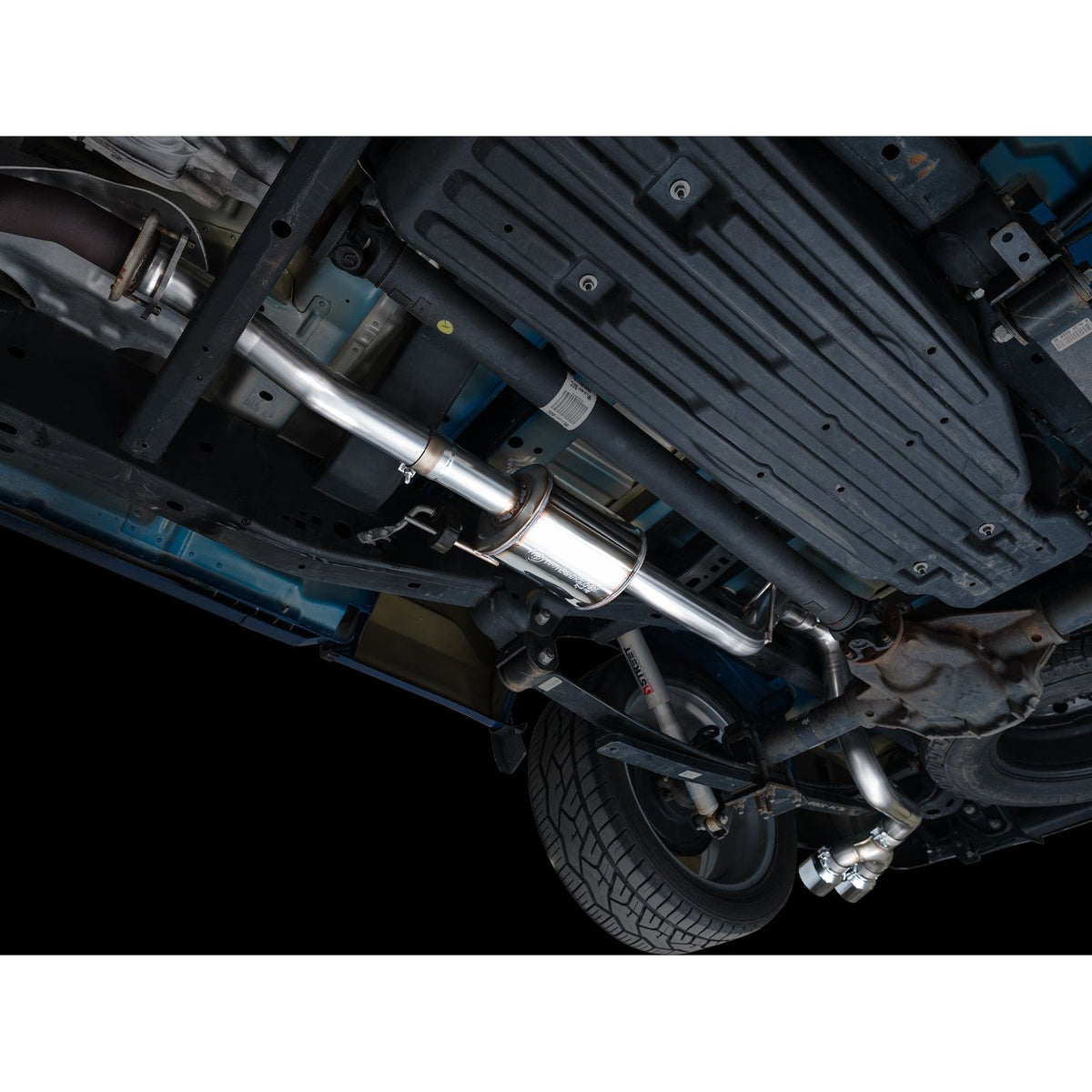 AWE 0FG Single Side Exit Exhaust for 2021–2023 Ford F-150 Regular Cab 5.0L