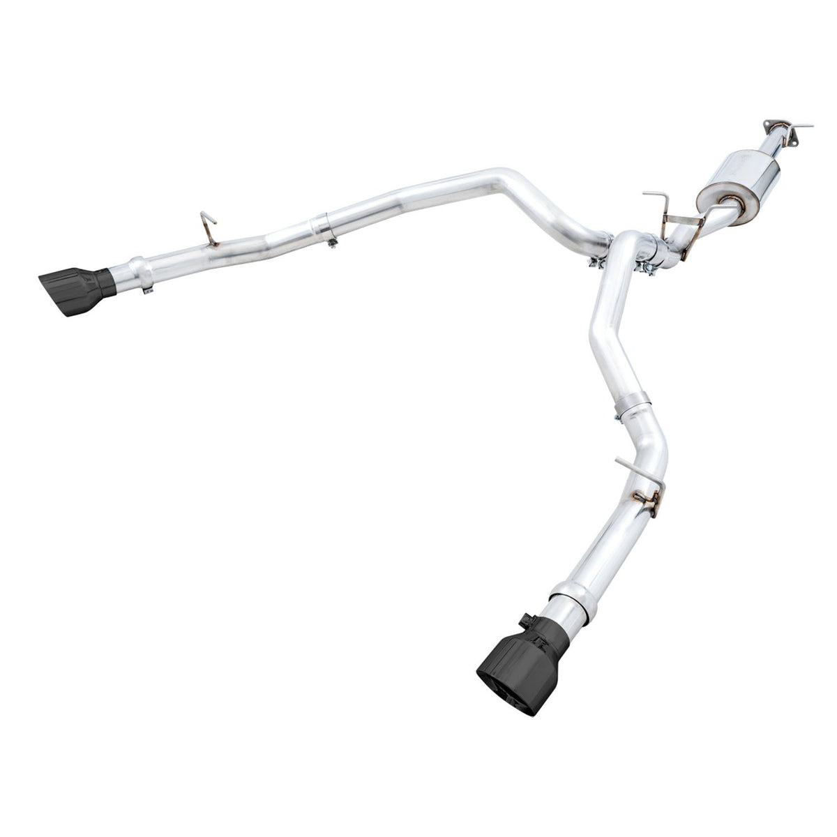AWE 0FG Exhaust for 5th Gen RAM 1500 5.7L (with bumper cutouts) 5 Inch Tips — 3015-33006