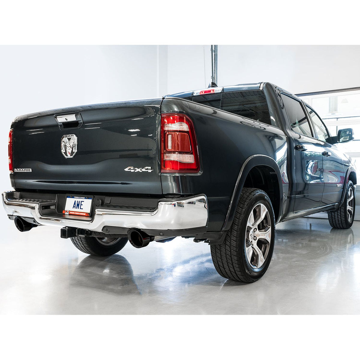 AWE 0FG Exhaust for 5th Gen RAM 1500 5.7L (with bumper cutouts) 5 Inch Tips