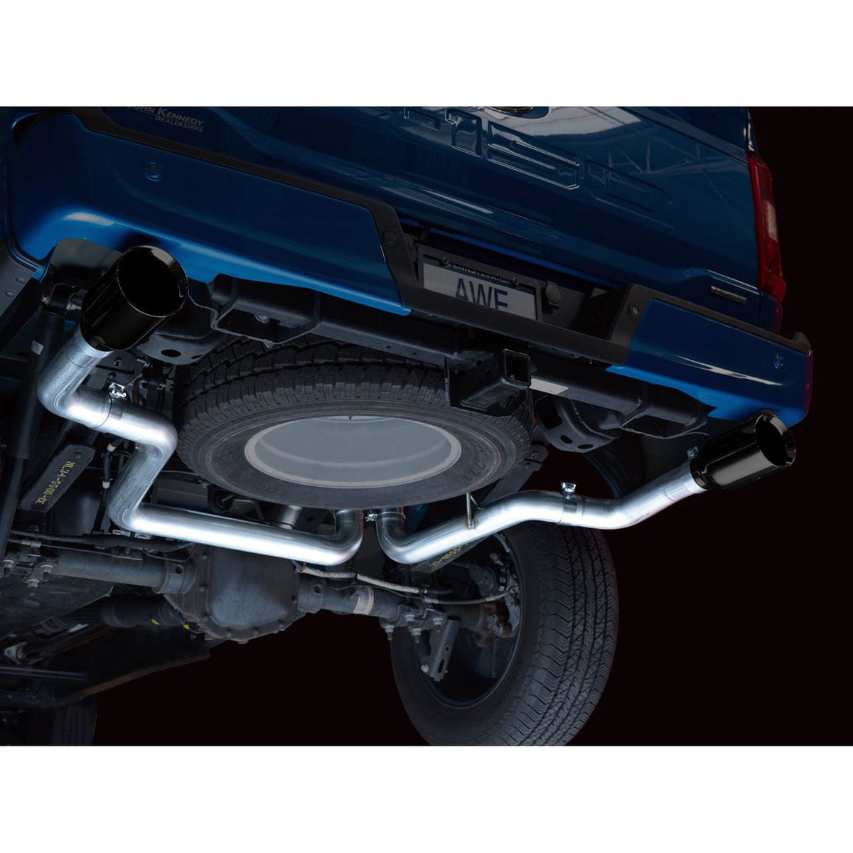 AWE 0FG Dual Split Rear Exhaust for 21-Present Ford F-150 5 Inch Tips