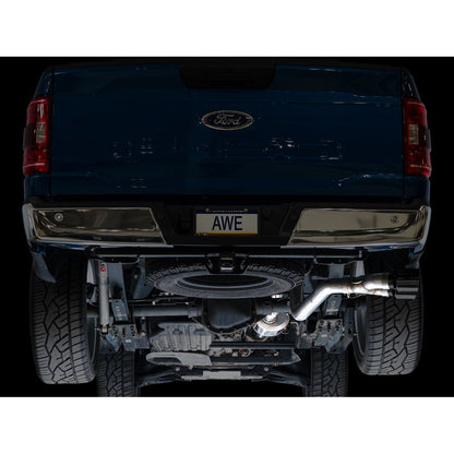 AWE 0FG Single Side Exit Exhaust for 2021–2023 Ford F-150 Regular Cab 5.0L