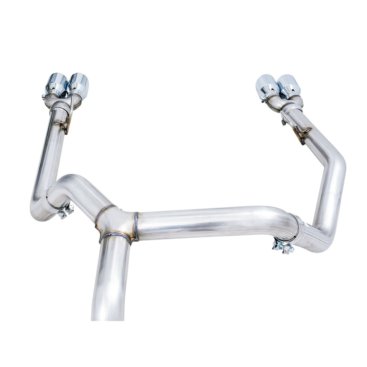 AWE 0FG Catback Split Rear Exit Exhaust for 4th Gen Silverado/Sierra 1500 5.3L (With Bumper Cutouts) 4 Inch Quad Tips