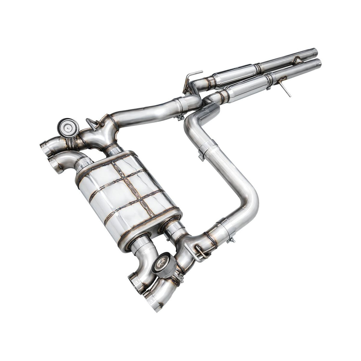 AWE SwitchPath Exhaust for Wrangler 392 - Quad BashGuards — 3025-41392