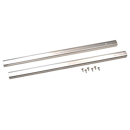 KENTROL Jeep CJ7 Entry Guards Pair 76-95 CJ7 Wrangler YJ Polished Silver Kentrol  30416