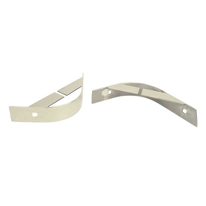 KENTROL Jeep YJ Rear Body Guard Pair 87-95 Wrangler TJ Polished Silver Kentrol  30435