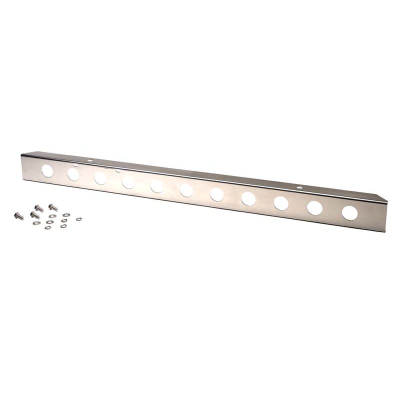 KENTROL Jeep YJ 54 Inch Front Bumper with holes 87-95 Wrangler TJ Polished Silver Kentrol  30436