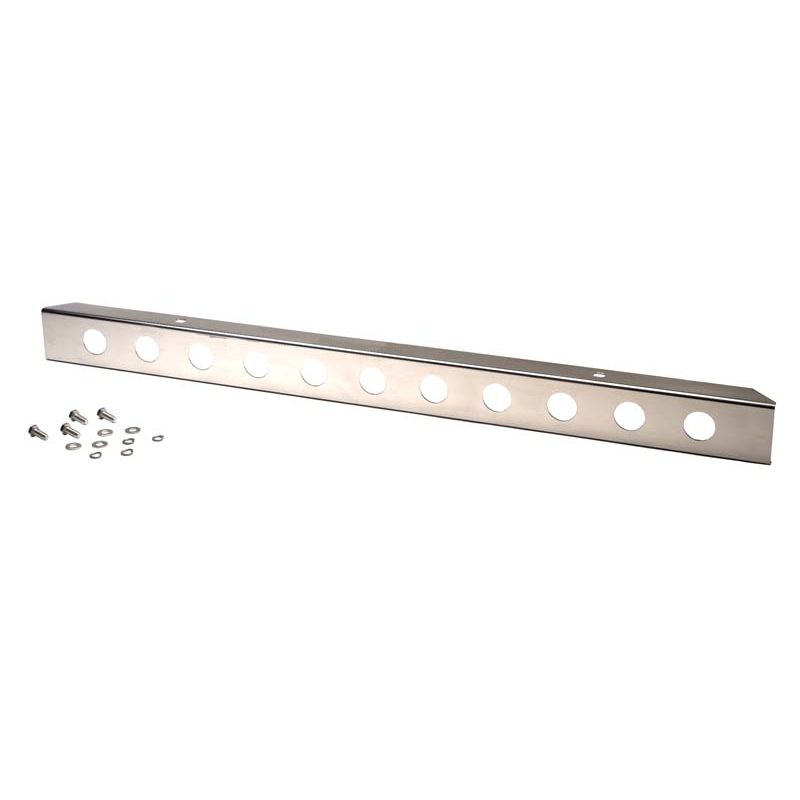 KENTROL Jeep YJ 54 Inch Front Bumper with holes (No License Plate Holes) 87-95 Wrangler TJ Polished Silver Kentrol  30436WH