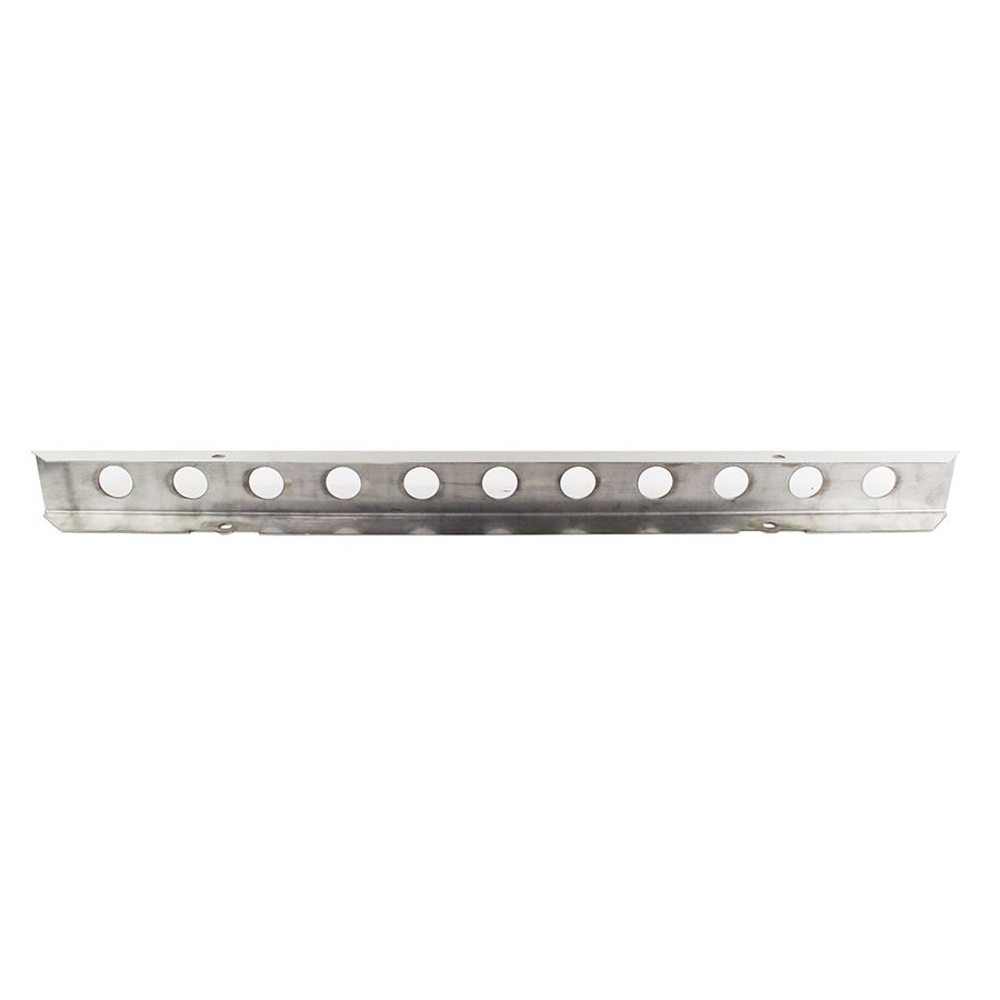 KENTROL Jeep YJ 54 Inch Front Bumper with holes (No License Plate Holes) 87-95 Wrangler TJ Polished Silver Kentrol  30436WH