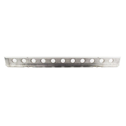 KENTROL Jeep YJ 54 Inch Front Bumper with holes (No License Plate Holes) 87-95 Wrangler TJ Polished Silver Kentrol  30436WH