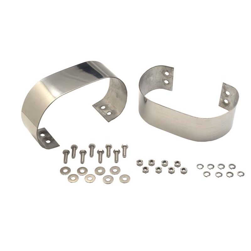 KENTROL Jeep CJ/YJ Bumperettes Pair 76-95 CJ and Wrangler YJ Polished Silver Kentrol  30438