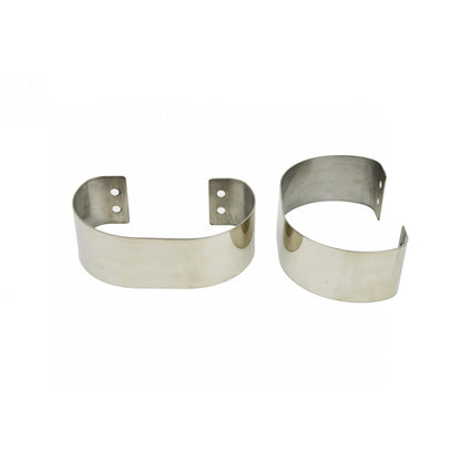 KENTROL Jeep CJ/YJ Bumperettes Pair 76-95 CJ and Wrangler YJ Polished Silver Kentrol  30438