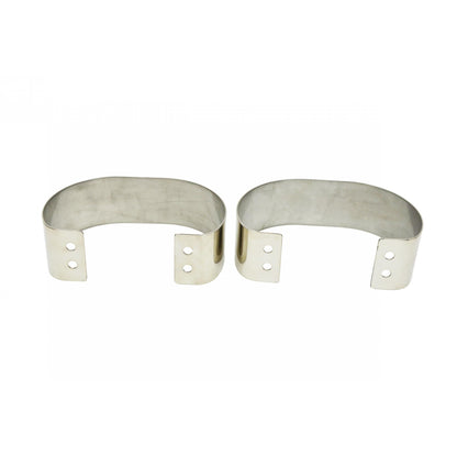 KENTROL Jeep CJ/YJ Bumperettes Pair 76-95 CJ and Wrangler YJ Polished Silver Kentrol  30438