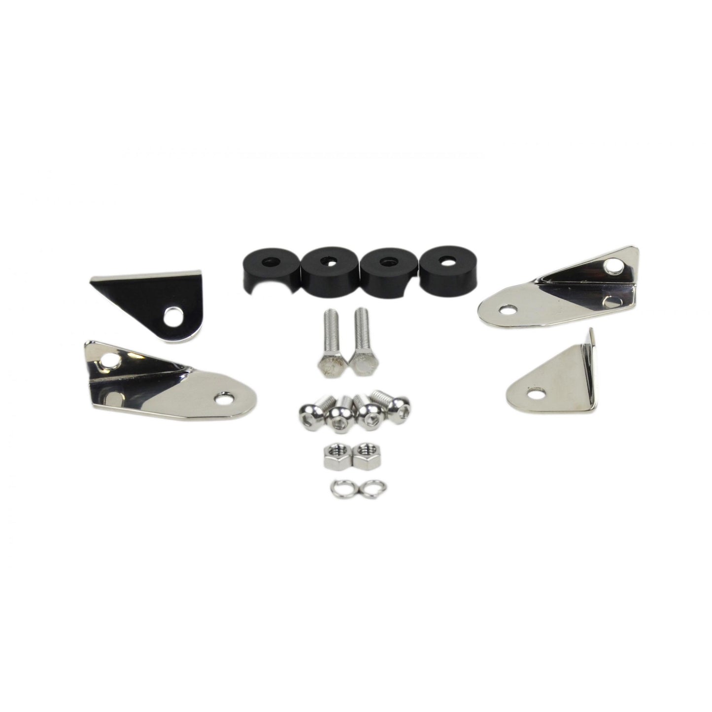 KENTROL Jeep YJ Mirror Kit Pair 87-95 Wrangler TJ Polished Silver Kentrol  30445