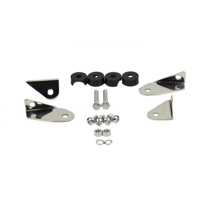 KENTROL Jeep YJ Mirror Kit Pair 87-95 Wrangler TJ Polished Silver Kentrol  30445