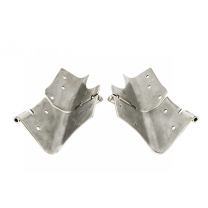KENTROL Jeep TJ Windshield Hinge Pair 97-06 Wrangler TJ Polished Silver Kentrol  30477