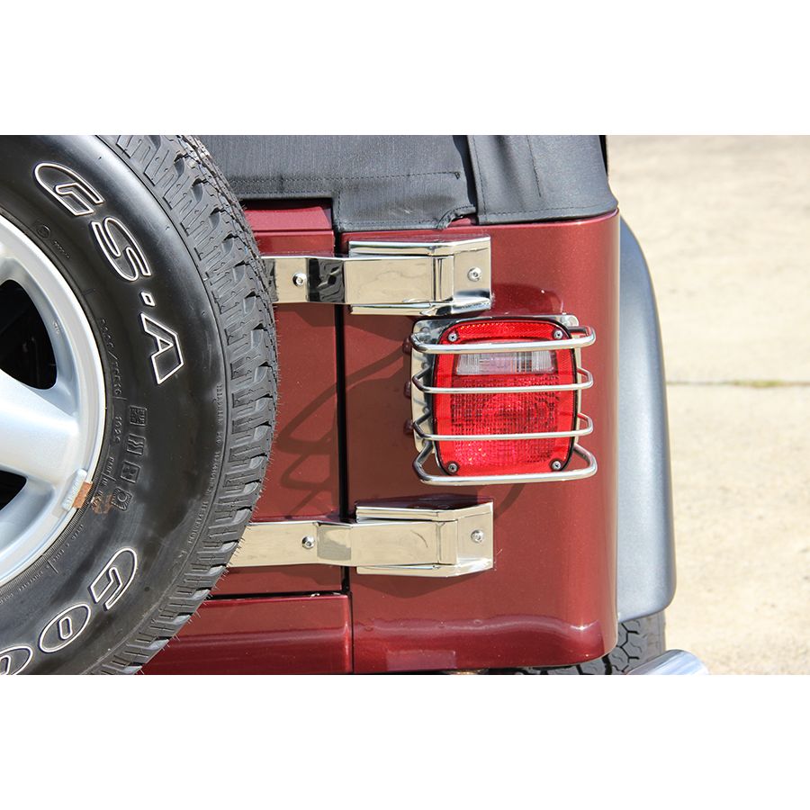 KENTROL Jeep TJ Tailgate Hinge Pair 97-04 Wrangler TJ Polished Silver Kentrol  30478