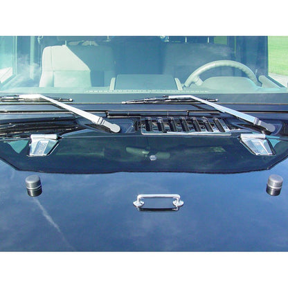 KENTROL Jeep TJ/JK Windshield Tie Down Kit 97-18 Wrangler TJ/JK Polished Silver Kentrol  30503