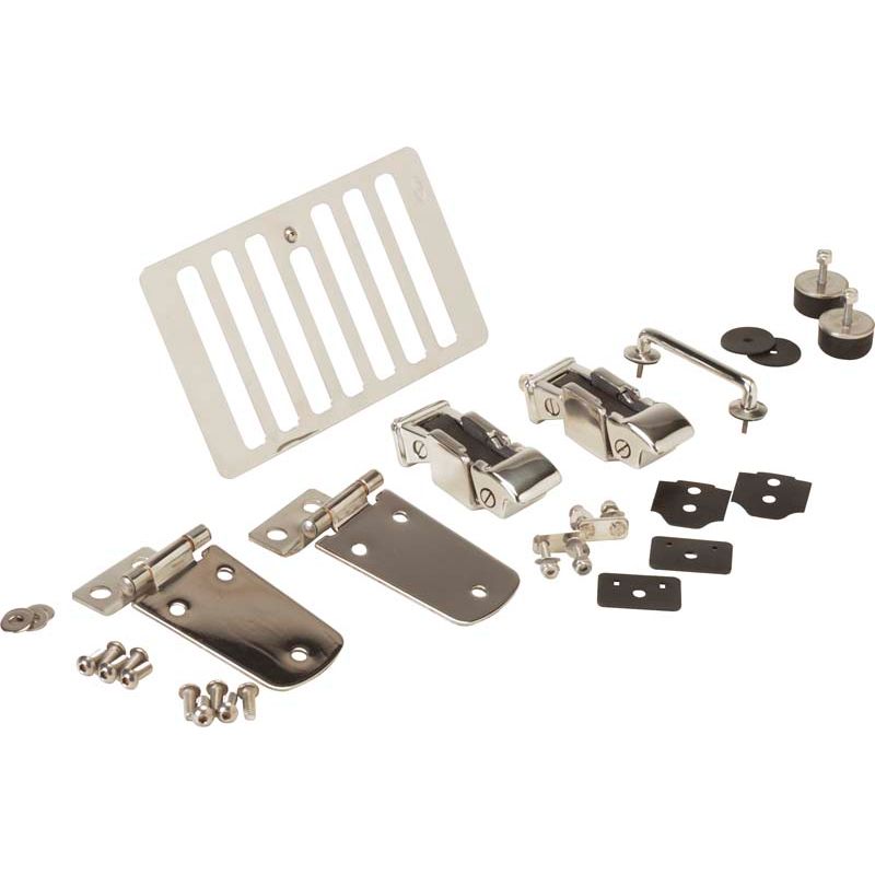 KENTROL Jeep TJ Hood Kit 98-06 Wrangler TJ Polished Silver Kentrol  30504