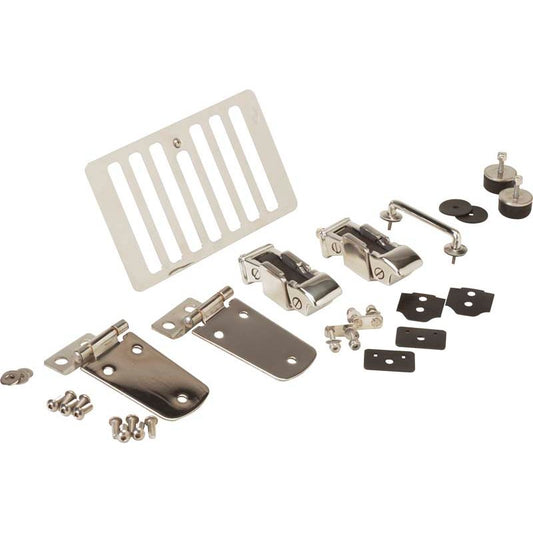 KENTROL Jeep TJ Hood Kit 98-06 Wrangler TJ Polished Silver Kentrol  30504