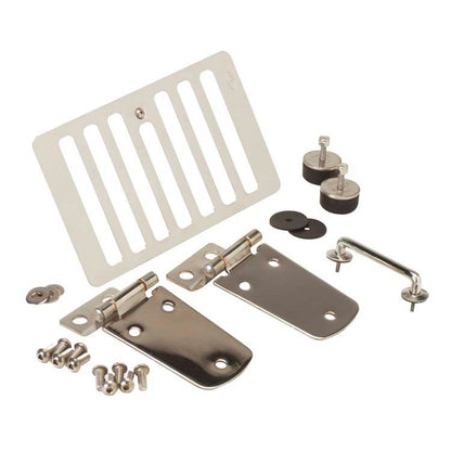 KENTROL Jeep TJ Hood Kit Without Hood Catch 98-06 Wrangler TJ Polished Silver Kentrol  30504WHC