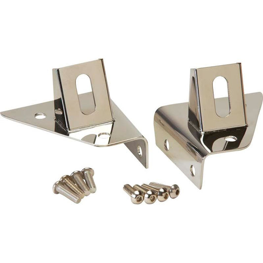 KENTROL Jeep CJ/YJ LED Light Bar Bracket Pair 76-95 CJ and Wrangler YJ Polished Silver Kentrol  30531