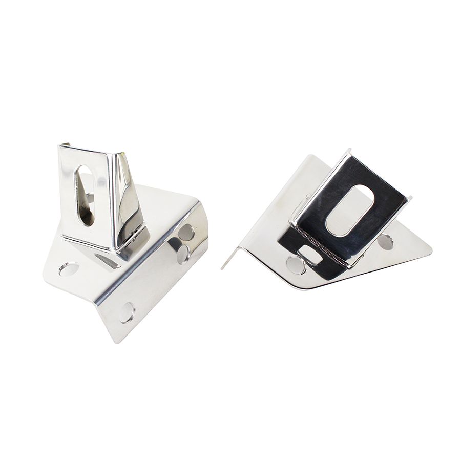 KENTROL Jeep CJ/YJ LED Light Bar Bracket Pair 76-95 CJ and Wrangler YJ Polished Silver Kentrol  30531