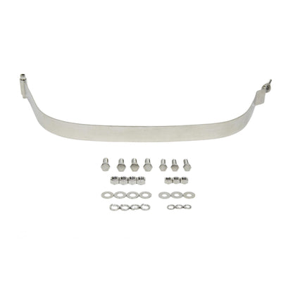KENTROL Jeep CJ/YJ Gas Tank Skid Plate with strap 76-90 CJ and Wrangler YJ Polished Silver Kentrol  30539