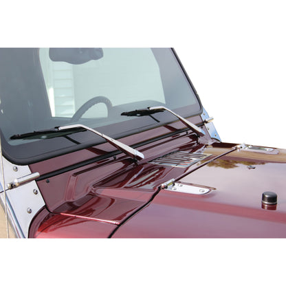 KENTROL Jeep TJ Windshield Wiper Arms Pair 97-06 Wrangler TJ Polished Silver Kentrol  30546