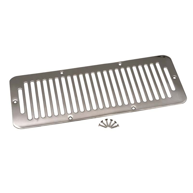 KENTROL Jeep CJ/YJ Hood Kit With TJ Style Hood Catch 78-95 CJ and Wrangler YJ Polished Silver Kentrol  30570