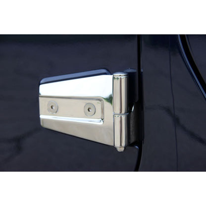 KENTROL Jeep JK Door Hinge Set 4 Pieces 2 Door 07-18 Wrangler JK Polished Silver Kentrol  30575