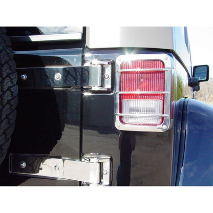 KENTROL Jeep JK Tailgate Hinge Pair 07-18 Wrangler JK Polished Silver Kentrol  30578