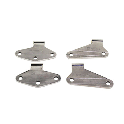 KENTROL Jeep JK Body Door Hinge Set 4 Pieces 2 Door 07-18 Wrangler JK Polished Silver Kentrol  30580