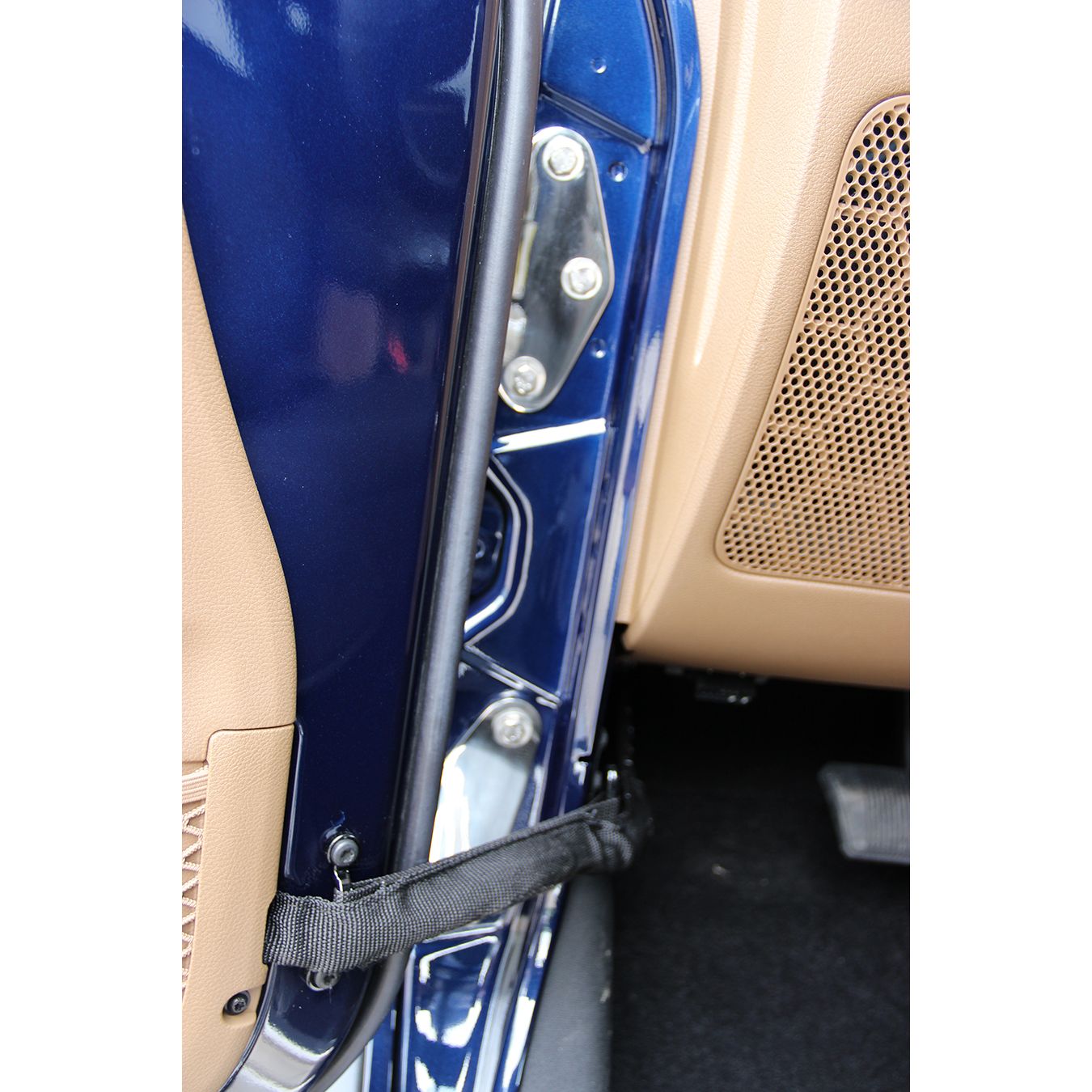 KENTROL Jeep JK Body Door Hinge Set 8 Pieces 4 Door 07-18 Wrangler JK Polished Silver Kentrol  30581