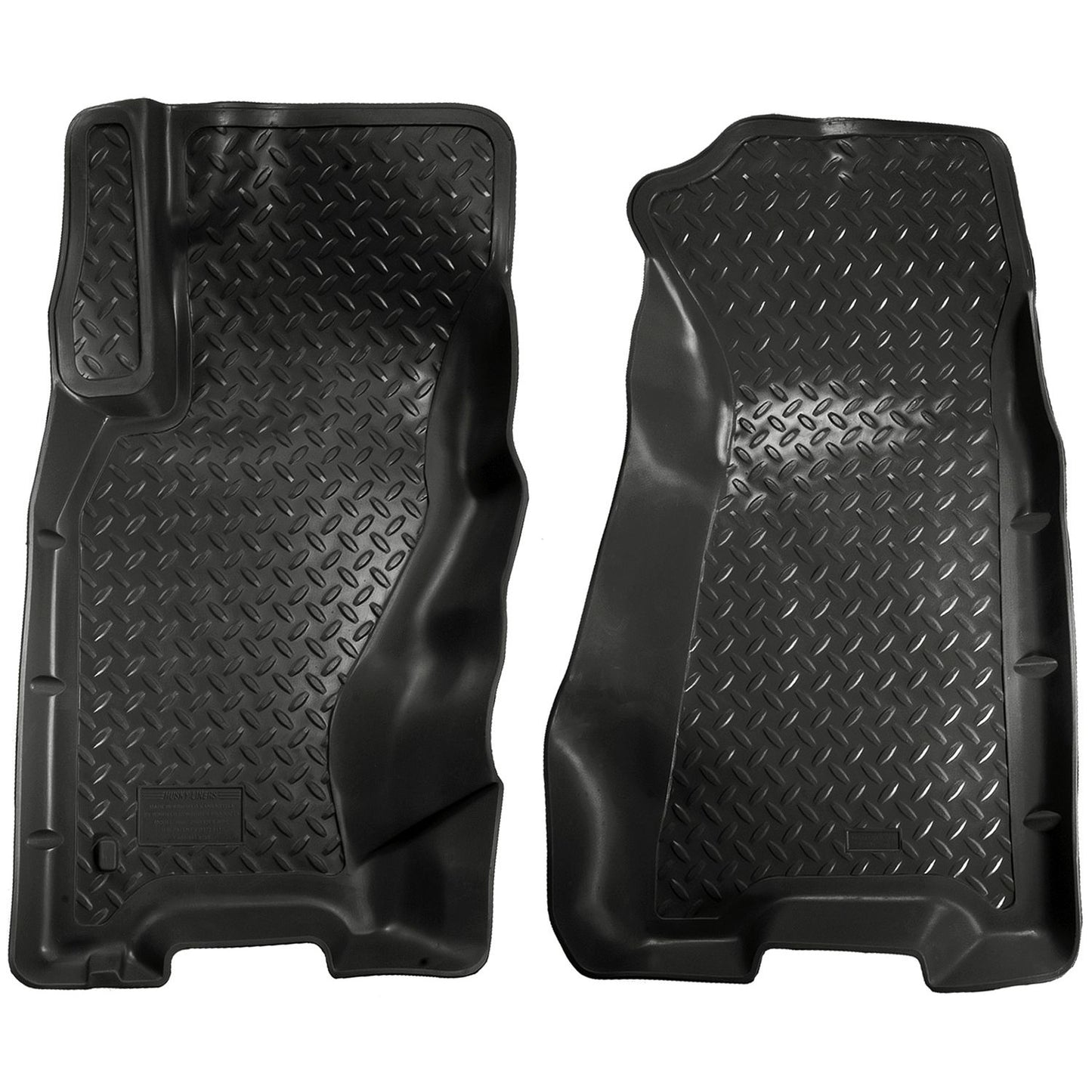 Husky Liners | Classic Style Front Floor Liners For 1999-2004 Jeep Grand Cherokee Husky Liners | 30601 in black rubber material.