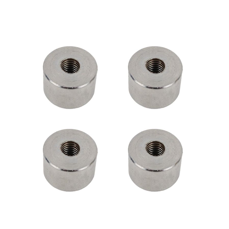 KENTROL Jeep TJ OEM Anti-Theft Door Nuts 97-06 Wrangler TJ Polished Silver Kentrol  30711