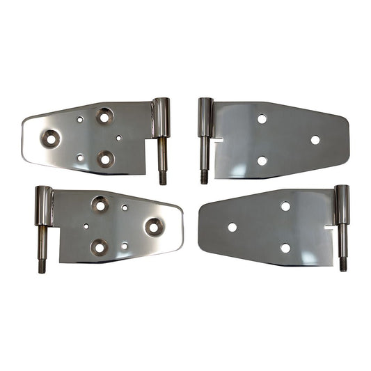 KENTROL Jeep TJ Door Hinge Set of 4 Pieces Polished For 03-06 Jeep Wrangler TJ Kentrol  30719