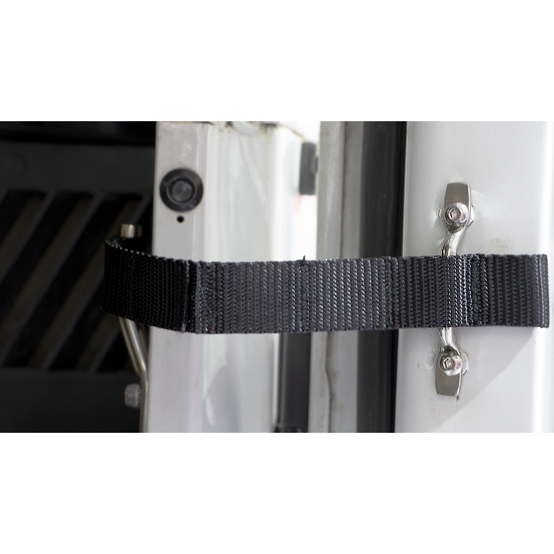 KENTROL Jeep CJ/YJ Door Strap Kit For 76-95 Jeep CJ/YJ Polished Stainless Steel Kentrol  30725