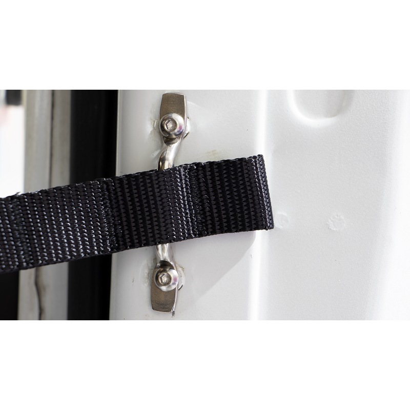 KENTROL Jeep CJ/YJ Door Strap Kit For 76-95 Jeep CJ/YJ Polished Stainless Steel Kentrol  30725