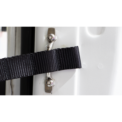 KENTROL Jeep CJ/YJ Door Strap Kit For 76-95 Jeep CJ/YJ Polished Stainless Steel Kentrol  30725