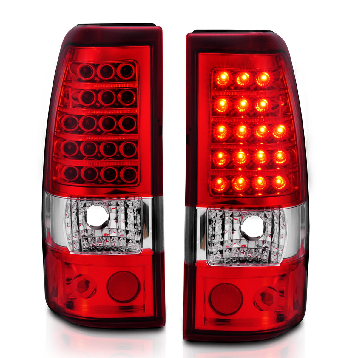 ANZO USA ZUKT_311007 Anzo ZUKT_311007 LED Tail Light Assembly LED Red/Clear Lens Pair