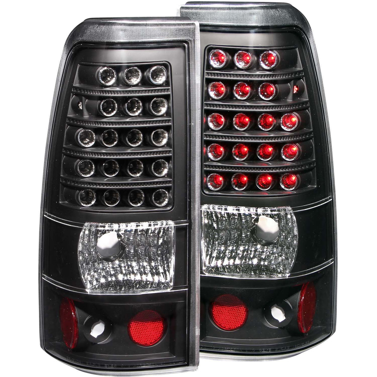 ANZO USA ZUKT_311009 Anzo ZUKT_311009 LED Tail Light Assembly LED Clear Lens Black