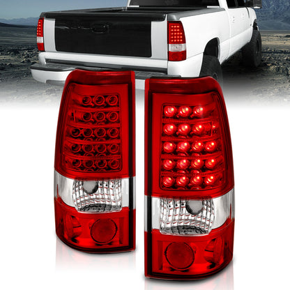 ANZO USA ZUKT_311010 Anzo ZUKT_311010 LED Tail Light Assembly LED Red/Clear Lens Pair