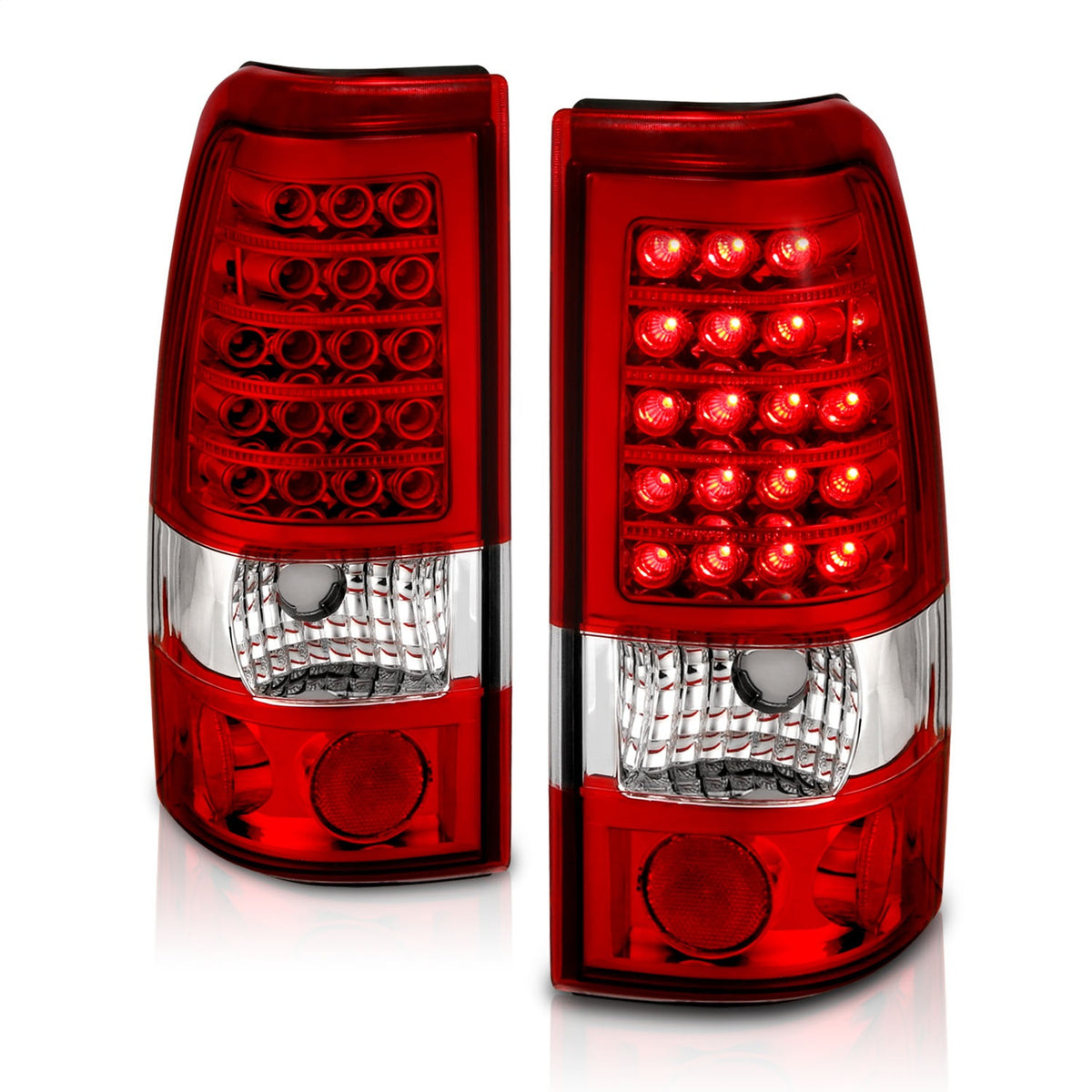 ANZO USA ZUKT_311010 Anzo ZUKT_311010 LED Tail Light Assembly LED Red/Clear Lens Pair